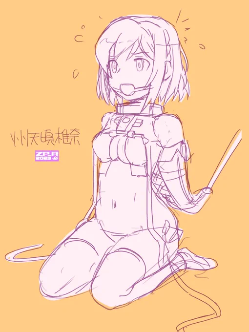 コロちゃん生誕日ということで過去絵ラフ 