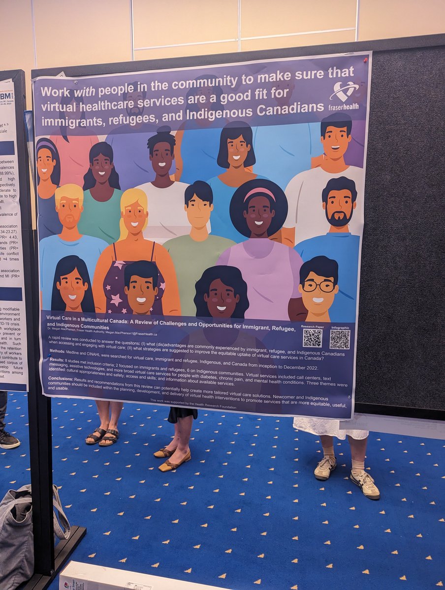 Come check out my posters on barriers and facilitators for virtual healthcare #icbm2023