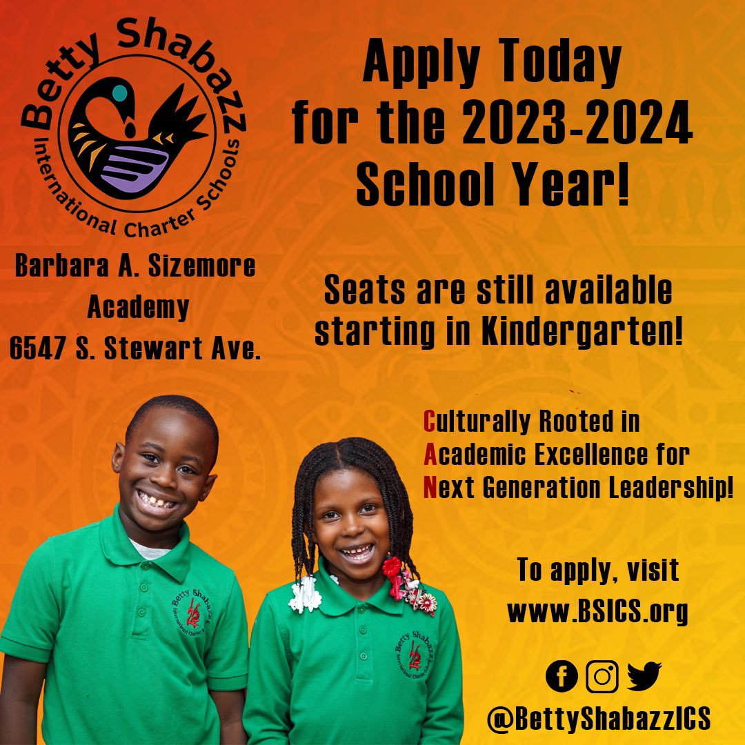 Are you looking for a culturally relevant and rigorous educational experience for your child? BSICS is the place to be! We also offer extra curricular activities like athletics, STEM, violin/piano and African dance. Apply today!