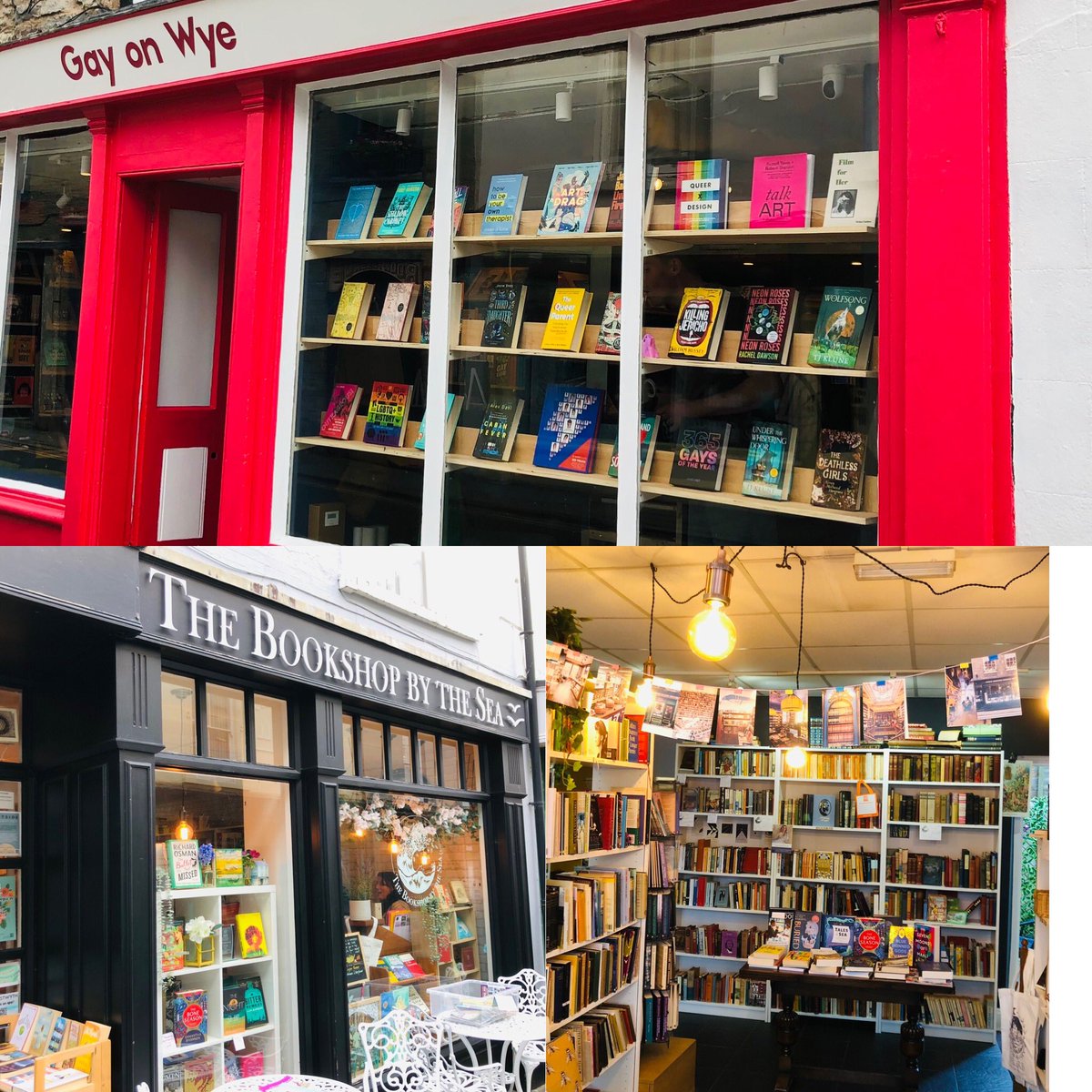 Busman’s holiday but who cares when I get to visit such beautiful new #indiebookshops !! Lovely to meet you both! @Gayonwye #bookshopbythesea #hayonwye #aberwystwyth