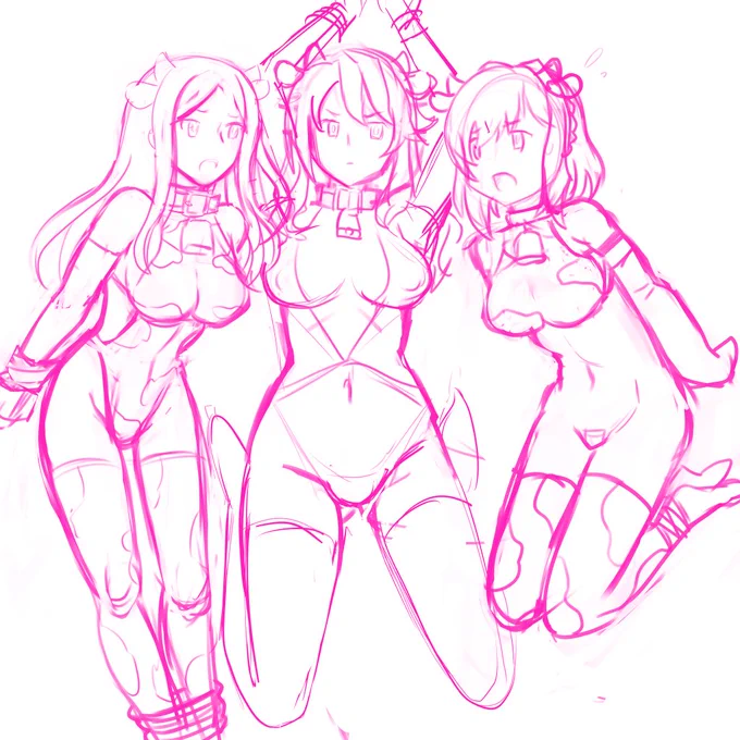 コロちゃん線画ラフです。 