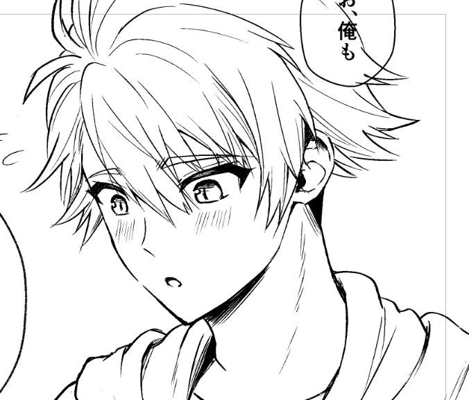 今回はエロだから線に強弱をつけるかと思ったけど、クドくなっただけのような… 