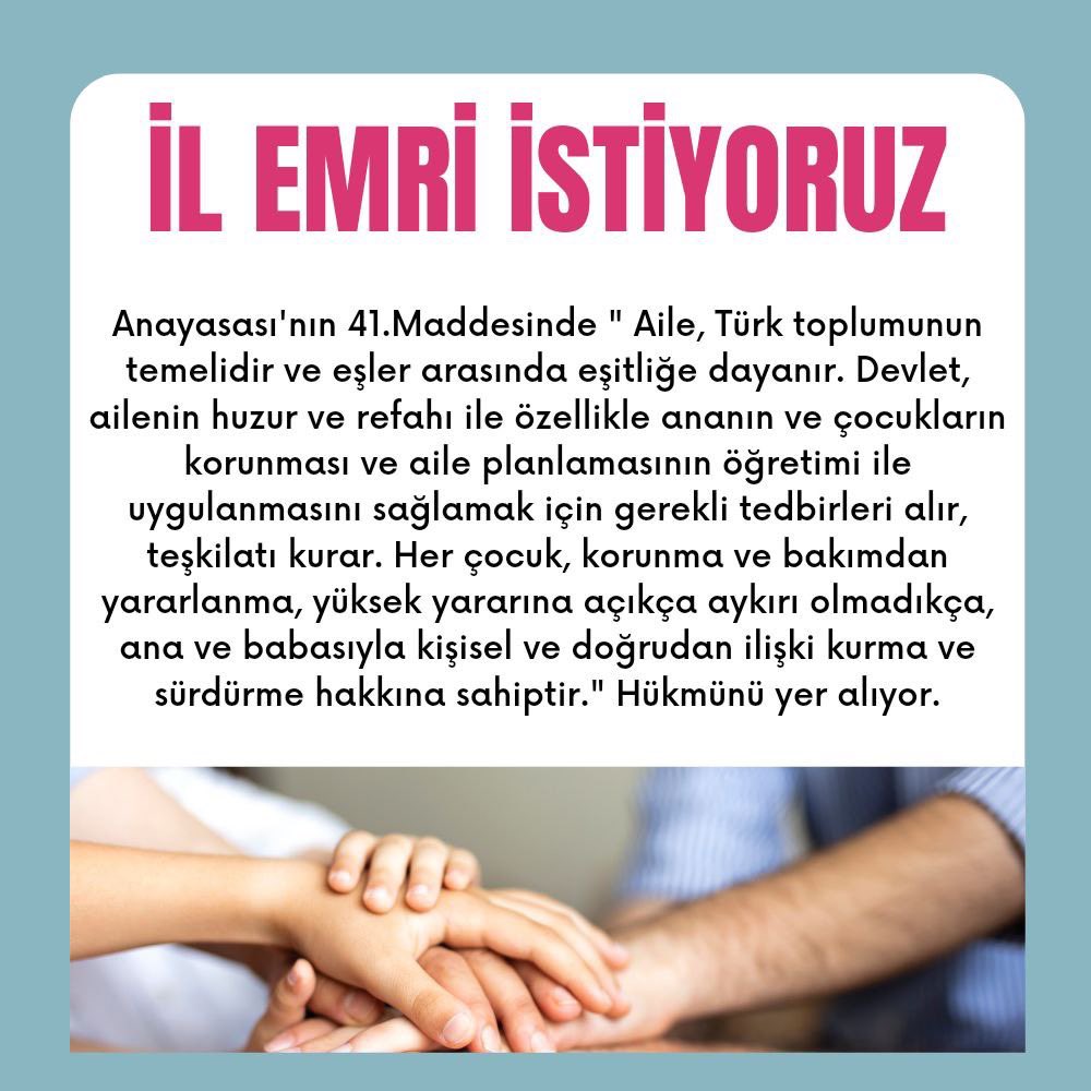 Feyza (@ben_fyza) on Twitter photo <a href="/egitimsen/">Eğitim Sen</a> Ailelerinden, çocuklarından ayrı, maddi olarak ekstra külfet. Öğretmenlerimiz için il emri verilmelidir.
#ilemriŞart
<a href="/mehmetgursoy06/">Mehmet GÜRSOY</a>
<a href="/cftcblnt/">Bülent ÇİFTCİ</a>
<a href="/Yusuf__Tekin/">Yusuf Tekin</a>
<a href="/mebpgm/">Personel Genel Müdürlüğü</a>
<a href="/tcmeb/">Millî Eğitim Bakanlığı</a>
<a href="/tcbestepe/">T.C. Cumhurbaşkanlığı</a> <a href="/egitimsen/">Eğitim Sen</a> Ailelerinden, çocuklarından ayrı, maddi olarak ekstra külfet. Öğretmenlerimiz için il emri verilmelidir.
#ilemriŞart
<a href="/mehmetgursoy06/">Mehmet GÜRSOY</a>
<a href="/cftcblnt/">Bülent ÇİFTCİ</a>
<a href="/Yusuf__Tekin/">Yusuf Tekin</a>
<a href="/mebpgm/">Personel Genel Müdürlüğü</a>
<a href="/tcmeb/">Millî Eğitim Bakanlığı</a>
<a href="/tcbestepe/">T.C. Cumhurbaşkanlığı</a>