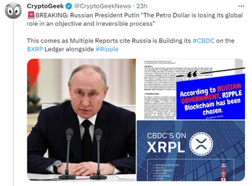 QCH_Token's tweet photo. 🚨BREAKING: BRICS EXPECTED TO BUILD GLOBAL CENTRAL BANK DIGITAL CURRENCY (CBDC) ON $XRP LEDGER ALONGSIDE #RIPPLE   - RIPPLE HAS CONNECTIONS WITH EVERY BRICS NATION. (ATTACHED IS PROOF) 1/2 https://t.co/VFohcYgE40