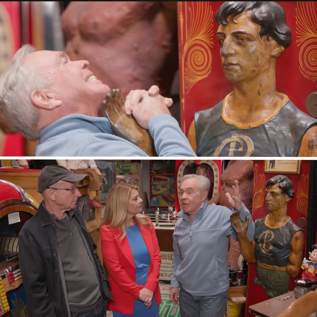 CollectorsCall's tweet photo. The Apollo Muscle Test was not made to be beaten; it was designed for people to lose. Even with two hands, our collector couldn't get it!

Sometimes, you have to wrestle it out for the right deal. 💪

#collectorscall #ccseason4 #metvnetwork https://t.co/1Ku6ympDwm
