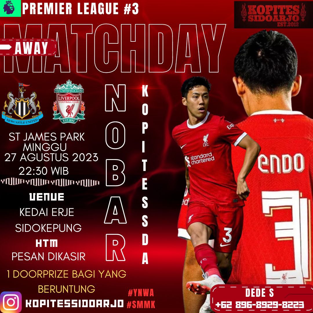 KopitesSIDOARJO's tweet photo. Agenda akhir pekan ini, di kopites Sidoarjo 💪
#smmk #YNWA #Ogot #NobarSidoarjo #LFC #Liverpool https://t.co/tyRWhfQTVE