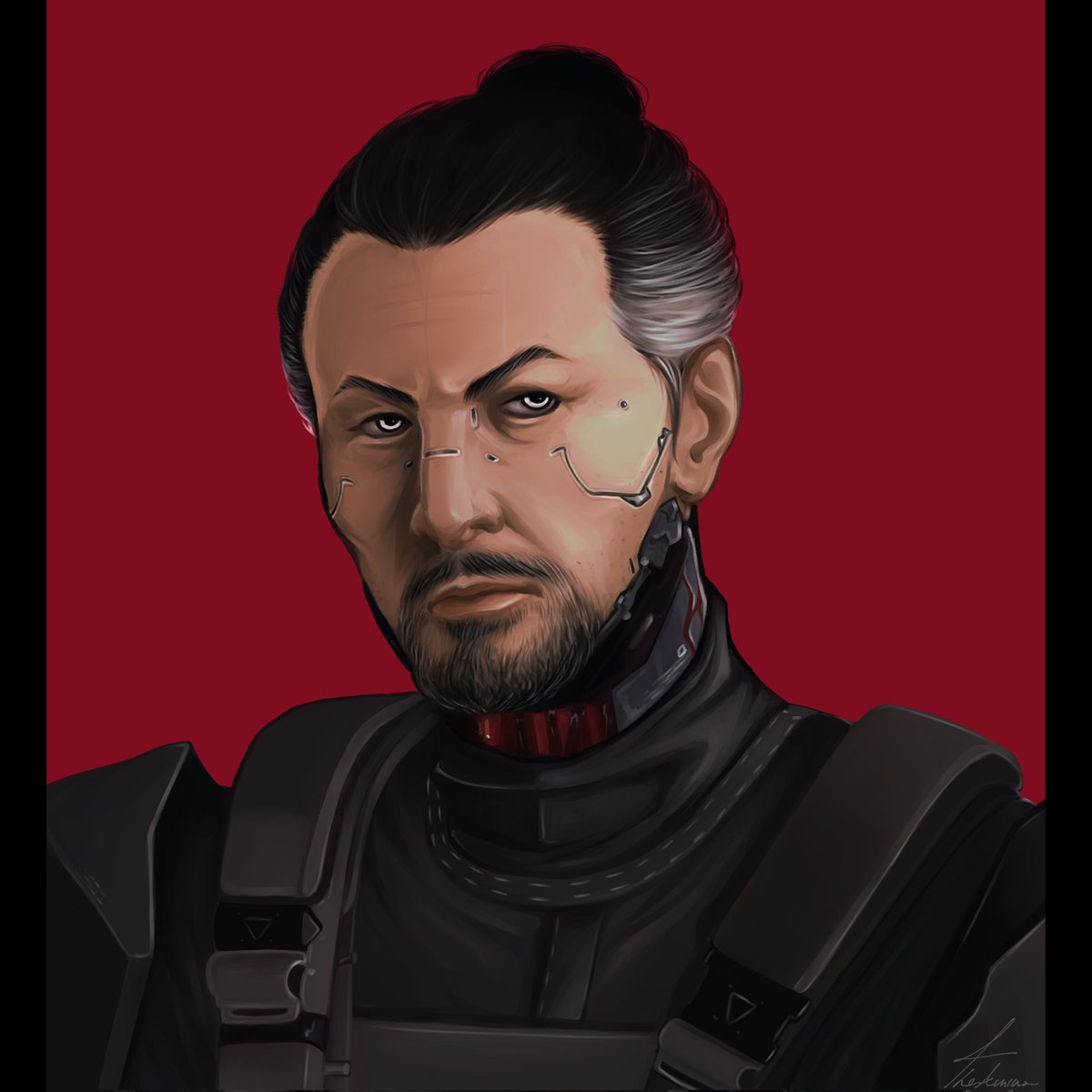 Aminussey's tweet photo. Coming out as a Takemura simp 

#gorotakemura #cyberpunk2077 #cyberpunk #artmoots https://t.co/2ASgFqCcWm