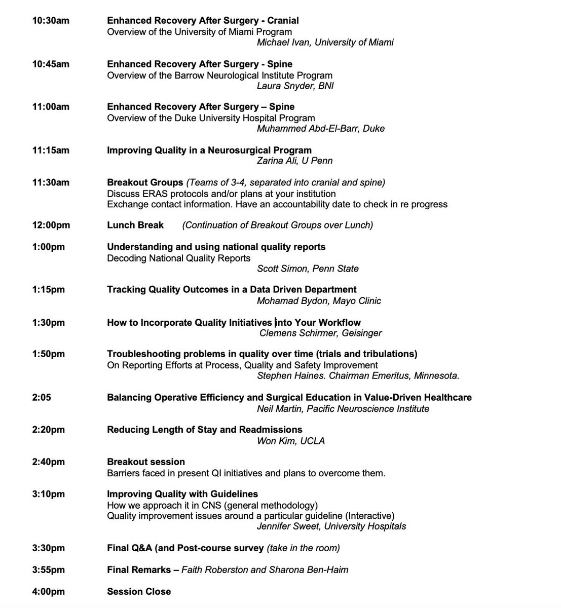 Still time to sign up for this! 
If you have an interest in the economics of #neurosurgery, #eras or operational efficiencies, #valuebasedcare, #quality, etc - register for this symposium at <a href="/CNS_Update/">CNS</a>. Sat sept 9th. Let me know if you have any questions mcisemi.com/cns2023/regist…