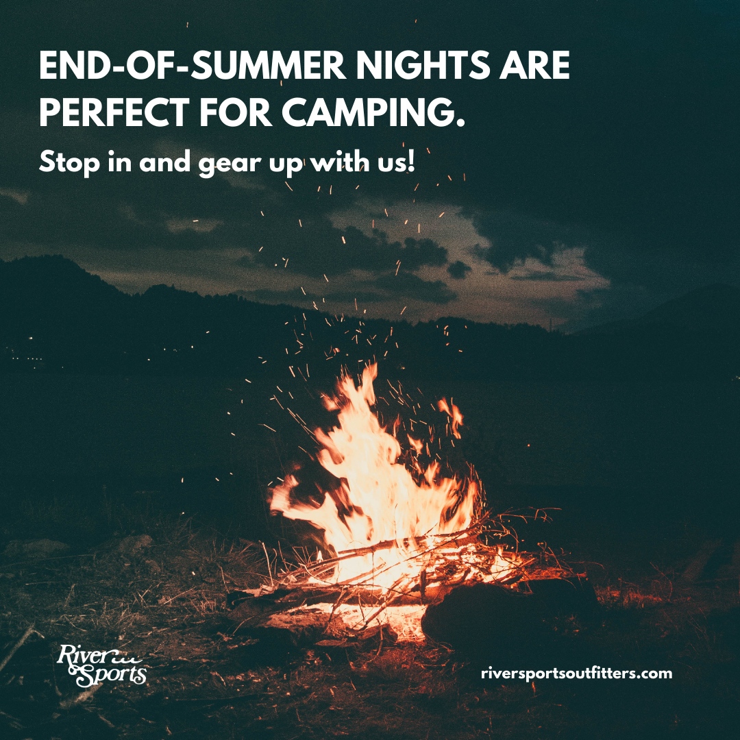 Excited for those crisp, end-of-summer nights by the fire? So are we. Get all the gear you need for your next camping trip here at River Sports Outfitters. 🏕🔥🌌 

#LiveYourPassion #ShopLocal #KnoxvilleTN #Outdoors #Hiking #Appalachia #Travel