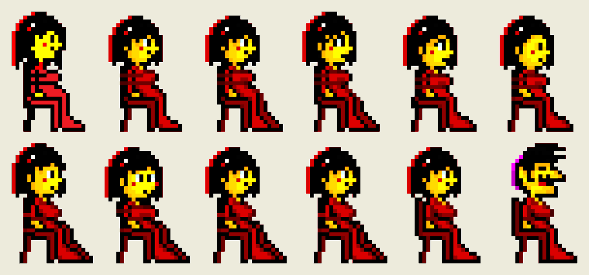 joycot_ent's tweet photo. Sometimes you just can't decide. The last one? Perfection, or a highly suspicious attempt at it!

#gamedev #indiedev #indiegame #solodev #pixelart #インディーゲーム #ドット絵 https://t.co/HUYZCHUFXm