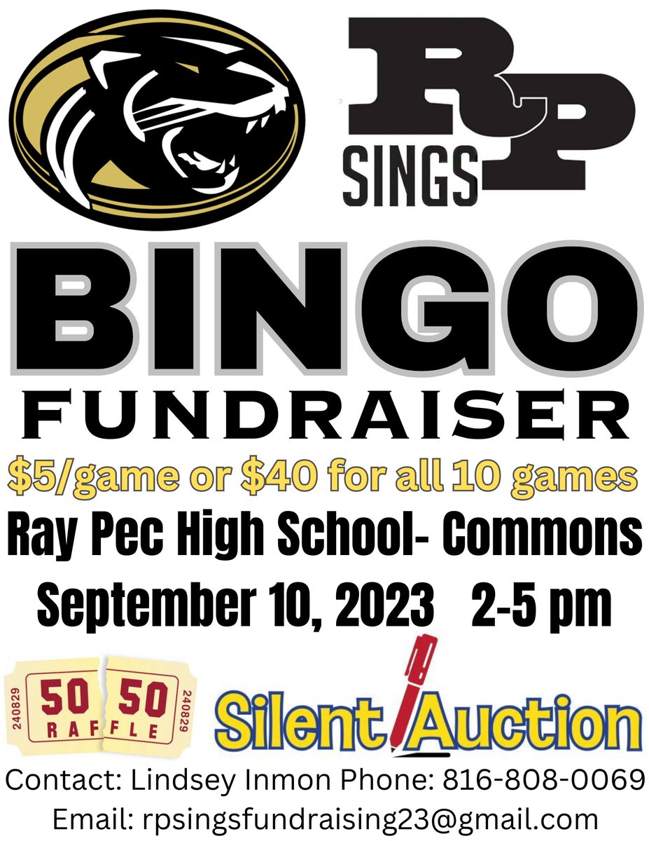 RPSings's tweet photo. Join us September 10th for Bingo Night! https://t.co/bttV5ltvL2