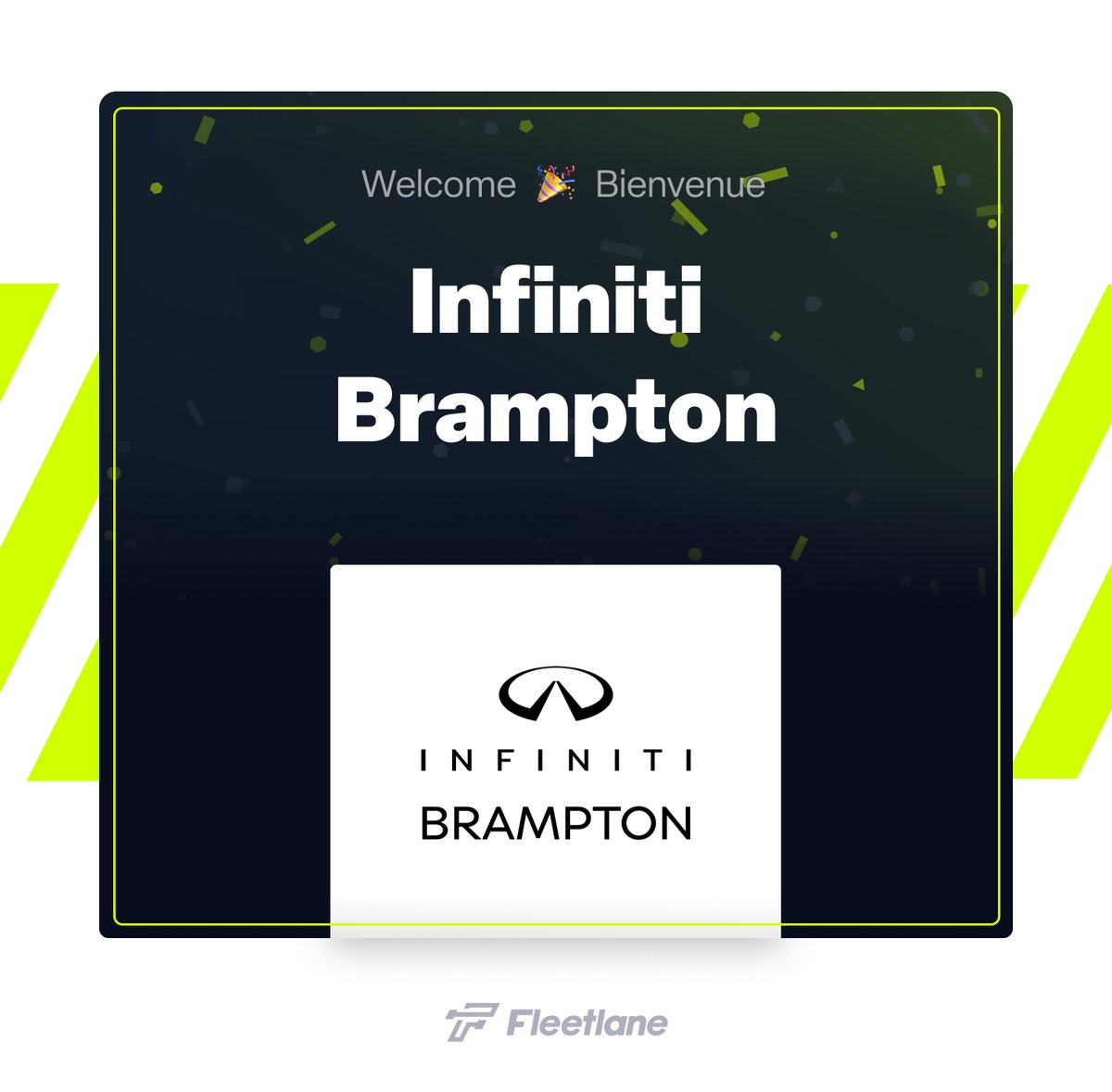 GoFleetlane's tweet photo. We’re thrilled to announce that Infiniti Brampton has chosen Fleetlane to manage their loaner car and mobility services. With our all-in-one solution, they're saving time, money, and provide a top-notch client experience!

#CarDealership #FleetManagement #ConnectedCar https://t.co/aCigQLuh9s