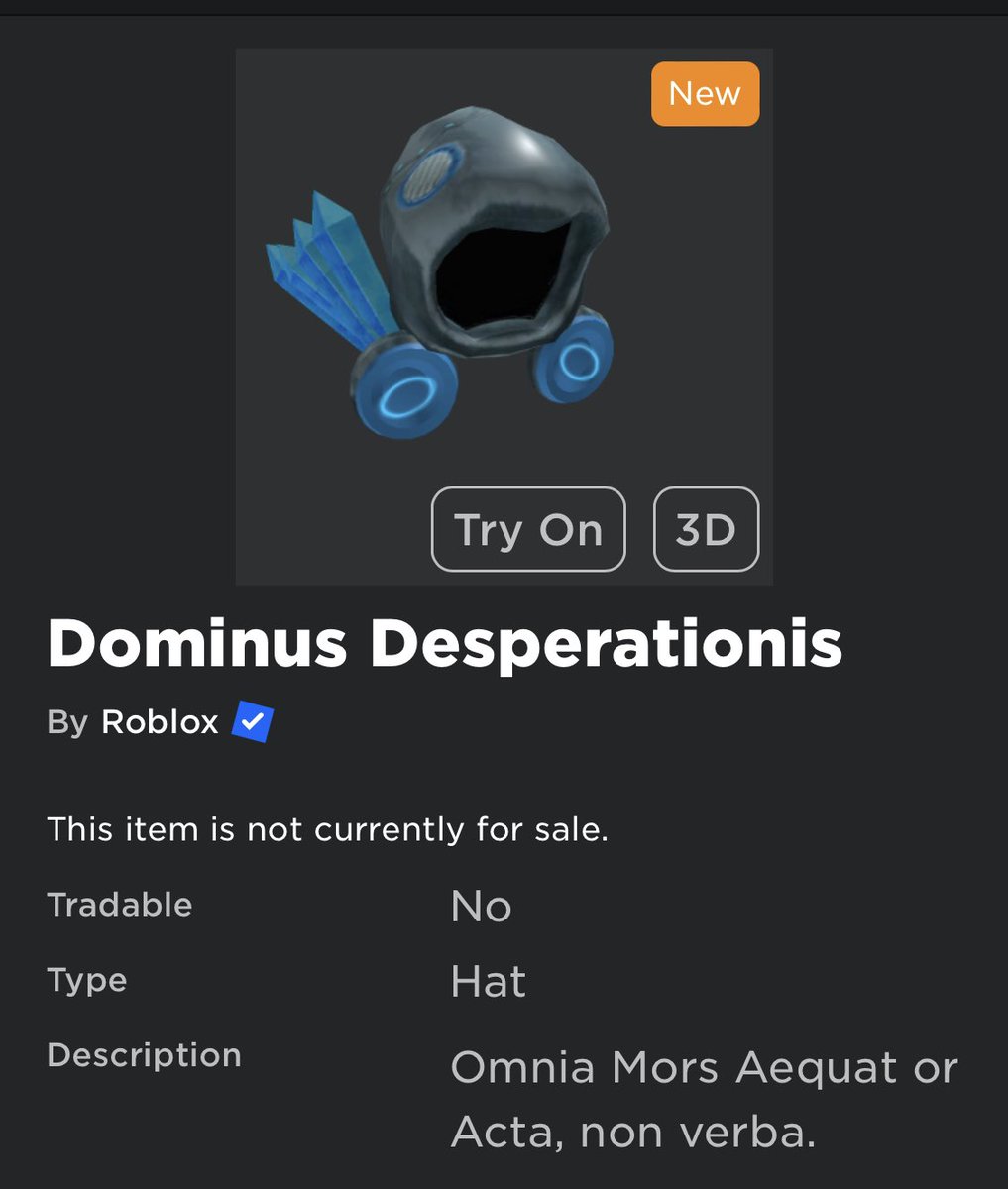 WaffleTrades on X: ROBLOX HAS UPLOADED 2 NEW DOMINUS OMG     / X