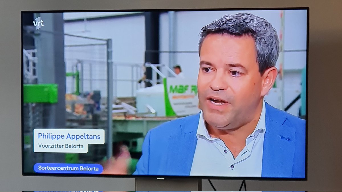 Nog eentje: Philippe Appeltans, fruitveiler, sprak zonet over hun nieuwe appelsorteersysteem  <a href="/aptoniem/">aptoniem</a> #aptronym