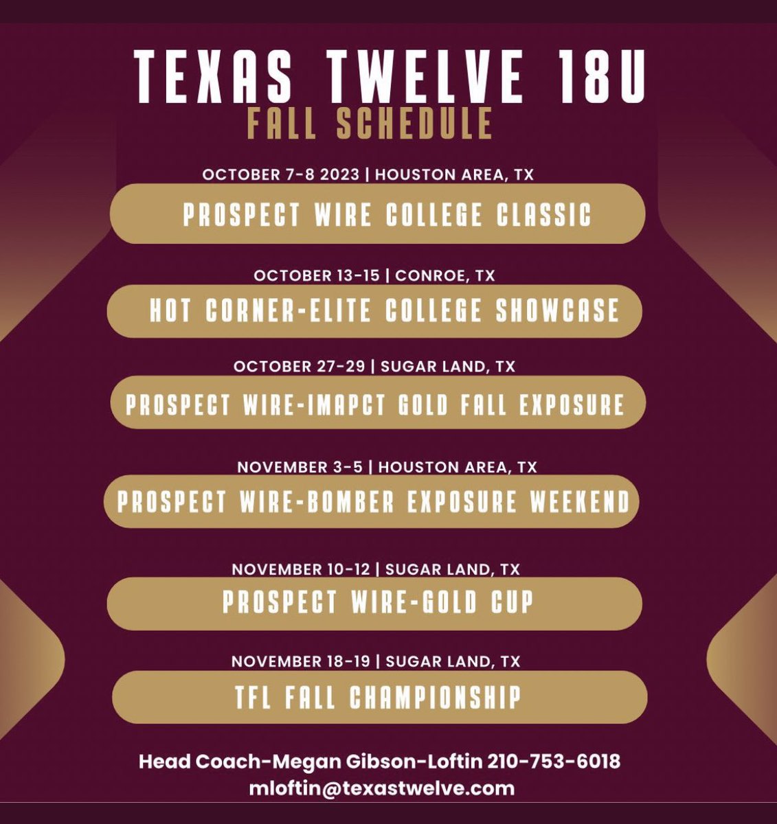 2Jerra's tweet photo. Back to the #maroonlife this fall. 🥎Started off at 8u with @SoftballTwelve back for 18u 👍🏼 https://t.co/s0cRCoDnXo