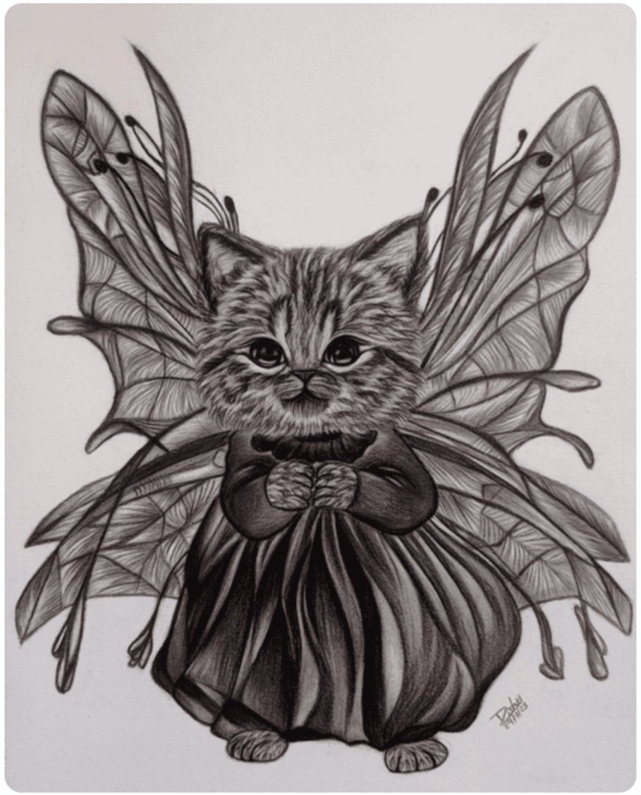 Good night lovely friends 💗🥰

✨Butterfly Cat😻
✨Current owner :<a href="/Randocatss/">Randocats</a> 
opensea.io/assets/matic/0…