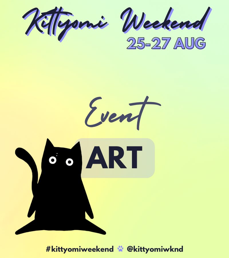 kittyomiwknd's tweet photo. 🐈‍⬛ KITTYOMI WEEKEND ART 🐾 https://t.co/Jzeqc1djNp