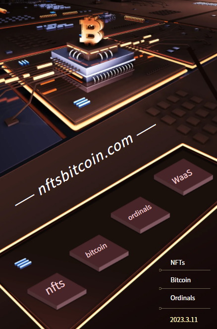 BitRWA's tweet photo. NFTs bitcoin NFTs are becoming popular. Having a perfect com domain name is the best start. Own it https://t.co/p5dIH6hhwX 
#bitcoin #BTC #NFT #NFTS #nftsbitcoin #bitcoinpunks #bitcoinnft #btcpunks #Domains https://t.co/xUXPl1kEqv