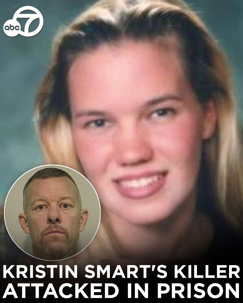 ABC7's tweet image. The man convicted of killing Kristin Smart, who vanished from a California college campus more than 25 years ago, was hospitalized and is in critical condition after he was attacked in state prison, his lawyer said. abc7.la/3QV6ott