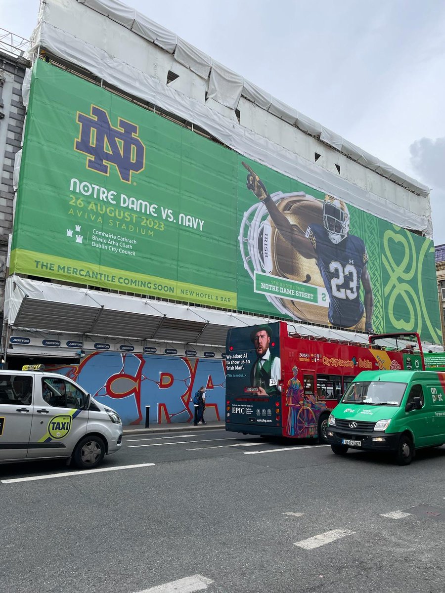 Look who is all over Ireland... yes that is my boy! 1 MORE DAY! #GoIrish #IrelandBelongsToTheIrish #Ireland2023