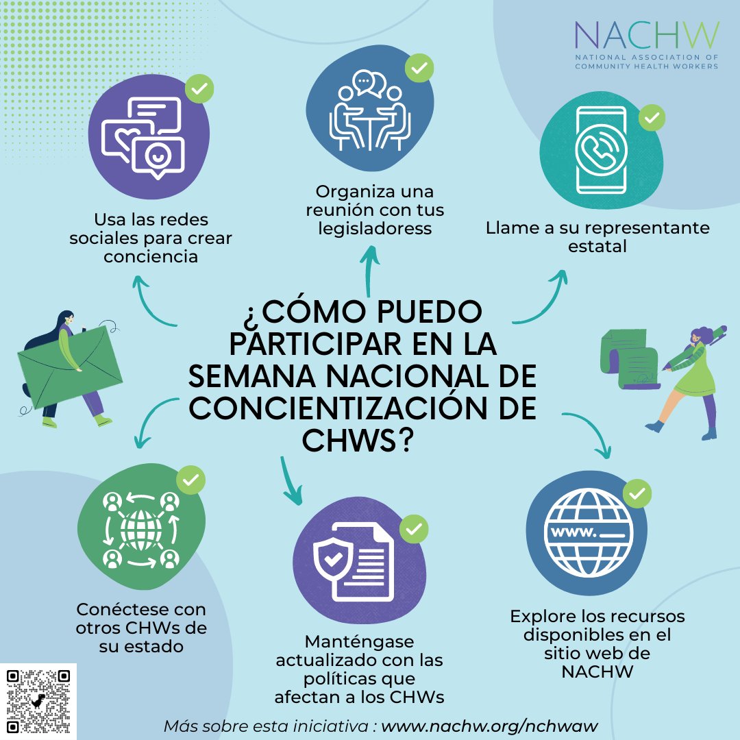 ¿Necesita ayuda para planificar su evento de divulgación de CHW? ¡Esta sencilla guía te ayudará a planificar tu evento paso por paso!

#NationalCHWAwarenessWeek #CommunityHealthWorker #NACHW #AzCHOW #PromotorasdeSalud #promotoresdesalud #CHR #CHW