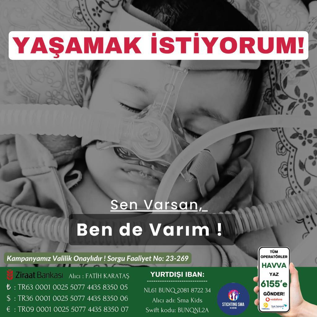 Küçük bedeni ile kocaman acıları var evladımın. Yaşatmak istiyorum gülüşleri solmadan umudum bitmeden kampanyamızı tamamlamak, evladımı ilacına kavuşturmak istiyorum

Bu ancak sizlerin desteği ile lütfen evladımı görmezden gelmeyin🤍 #Havvakarataşaumutol Kaza Nino Pitbull #ENERY