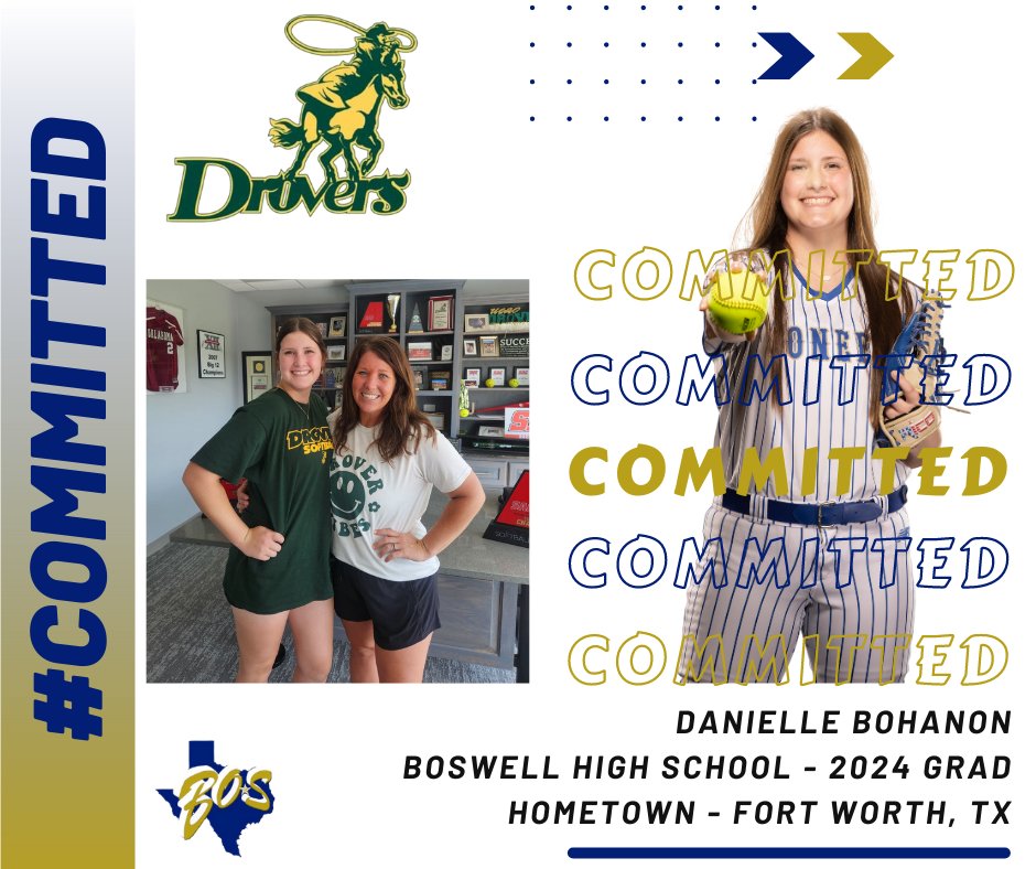 Boswell Softball (@bossoftball) on Twitter photo 📢COMMITMENT ALERT📢
Help us congratulate 2024 <a href="/BohanonDanielle/">danielle bohanon</a> on her commitment to further her education and play college softball for USAO in Chickasha, OK!
We are so proud of Danielle and can't wait to watch her go do BIG things! 💚💛 📢COMMITMENT ALERT📢
Help us congratulate 2024 <a href="/BohanonDanielle/">danielle bohanon</a> on her commitment to further her education and play college softball for USAO in Chickasha, OK!
We are so proud of Danielle and can't wait to watch her go do BIG things! 💚💛