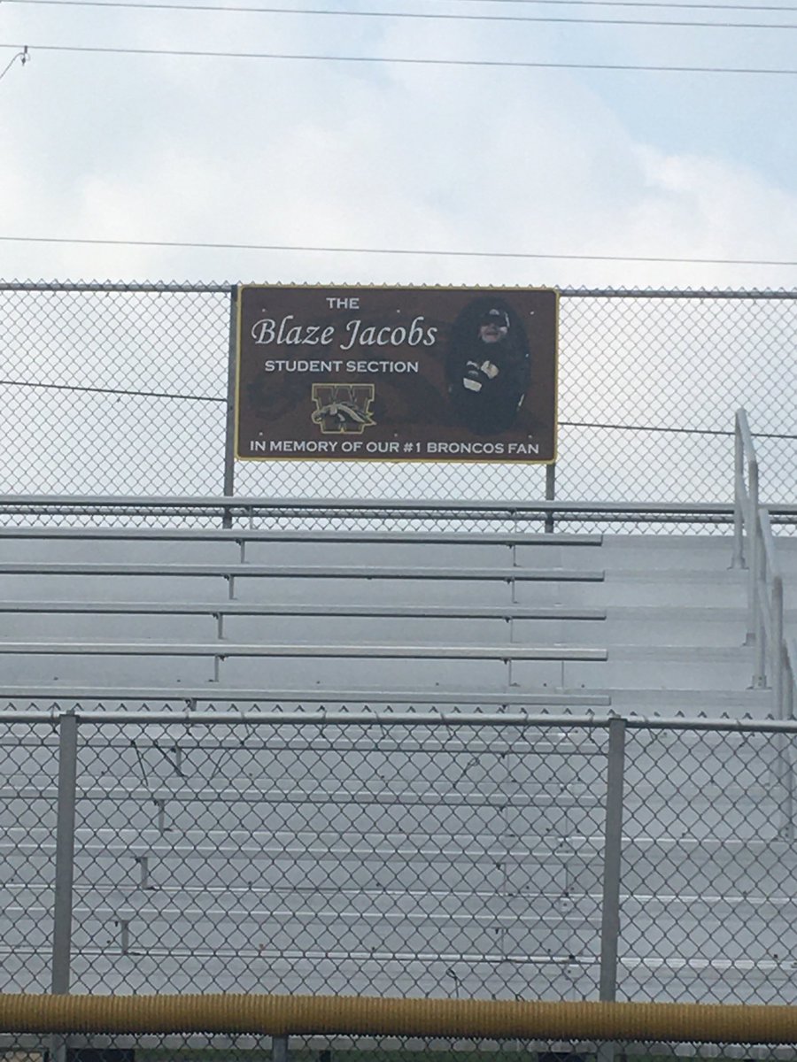 wbhsathletics's tweet image. Blaze will be looking down on the Bronco student section tonight!