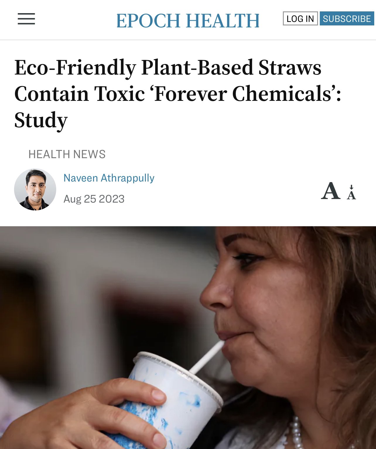 Biodegradable' drinking straws contain PFAS