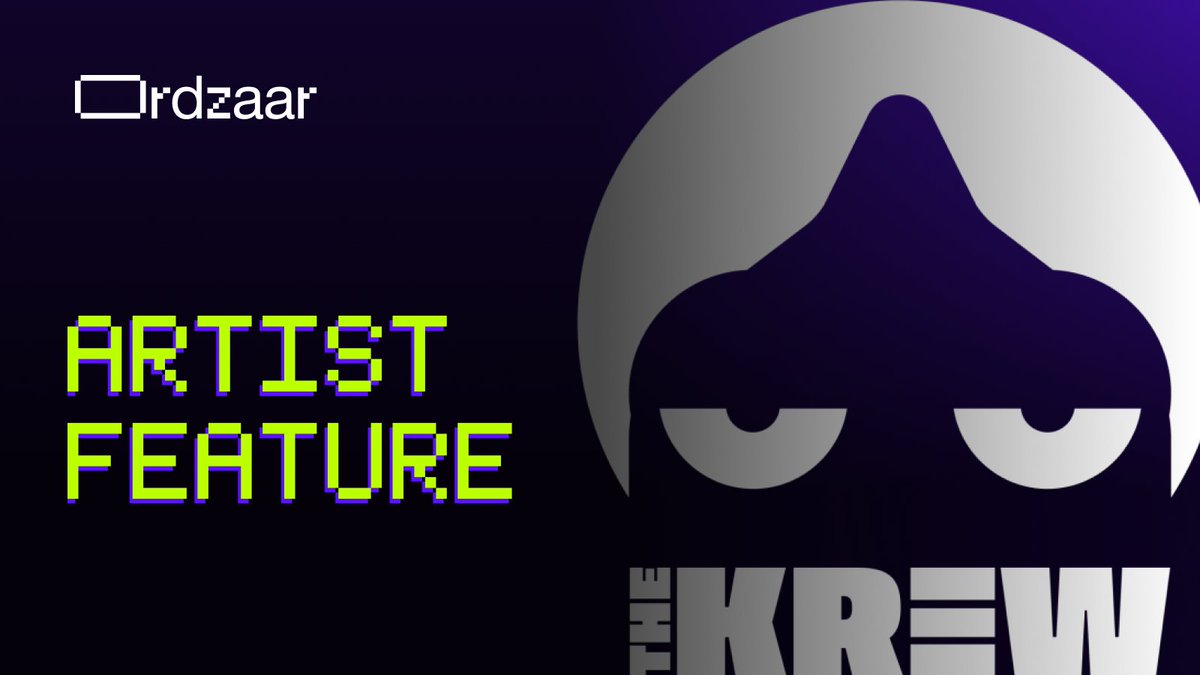 ordzaar's tweet photo. Ethereal KREW are 69 digital artefacts inscribed forever on #Bitcoin   , inspired by the rarest trait in The KREW 1k collection on #ETH. 

Learn more about @TheKrewXYZ at https://t.co/LRkcHodgO8 and in the 🧵👇

Check out their collection on Ordzaar: https://t.co/oUcqlxcnzz https://t.co/o9mCL8rI0l