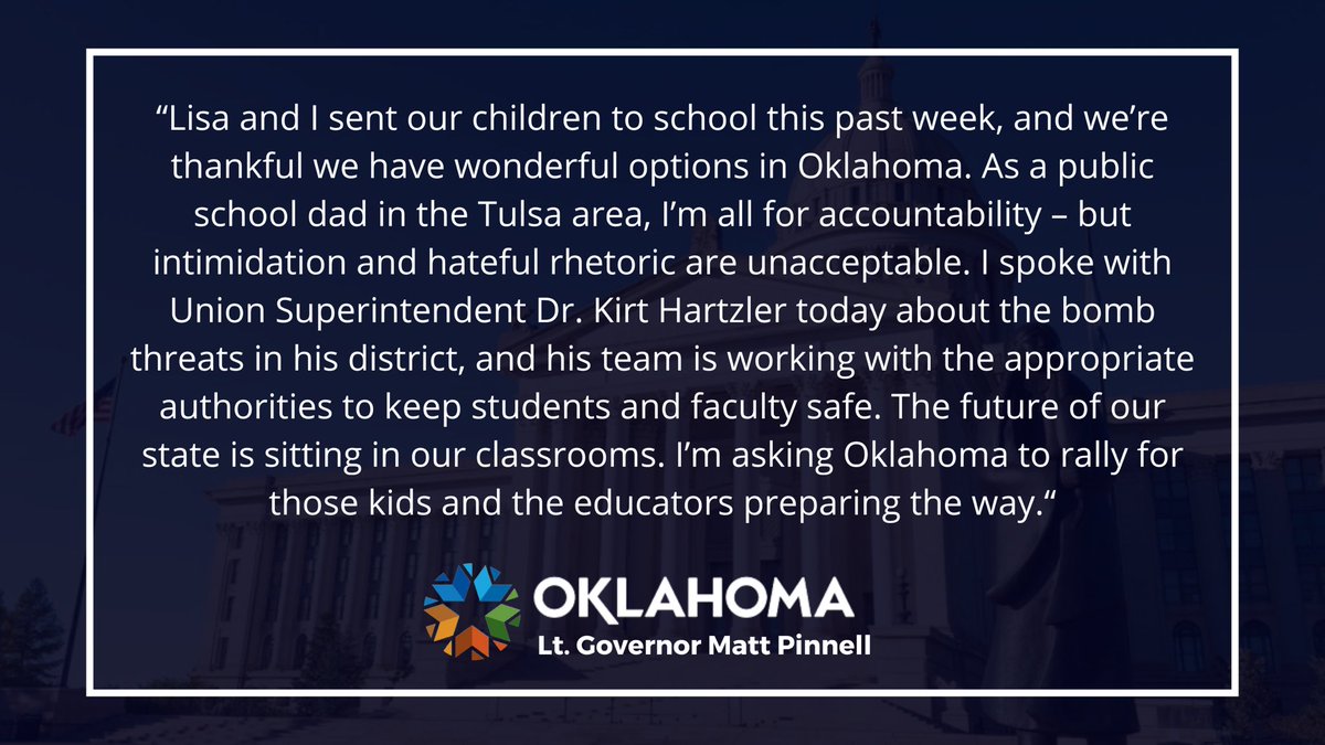 Lt. Governor Matt Pinnell tweet media