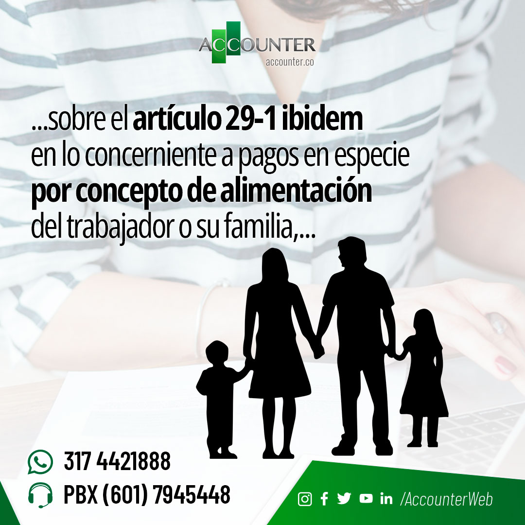 accounterweb's tweet photo. ¿Los pagos por concepto de alimentación de los trabajadores o su familia constituyen ingresos para estos en los términos del artículo 29-1 ibidem? 

#tipsaccounter #accounterweb #noticias #news #tips #contador #colombia
#pagos #alimentacion #familia #trabajadores #ingresos https://t.co/UarUaQGl37