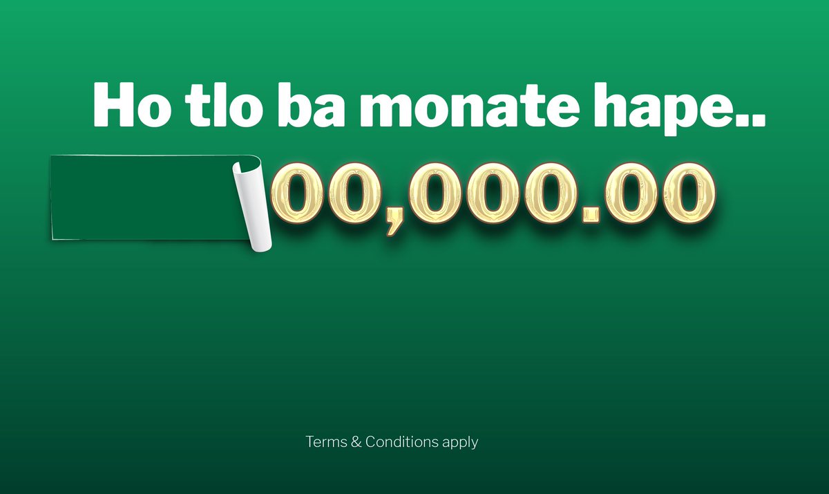 NedbankLes's tweet photo. Ho tlo ba monate hape…
#Spring2Summer
#PeelItAllOff?
#NedbankLesotho
#Seemoneydifferently https://t.co/TdBmdCY4cu