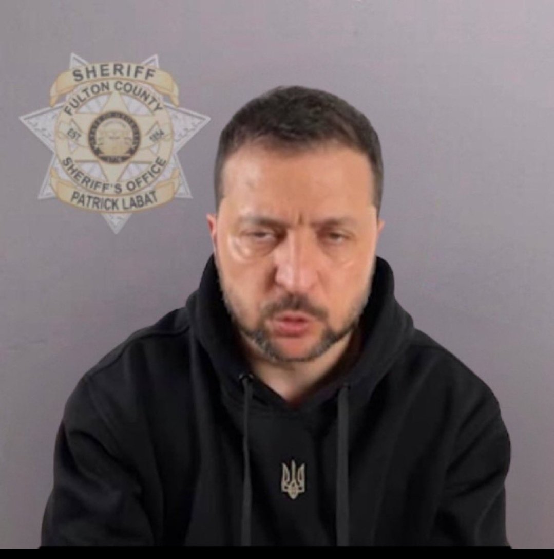 DogcThe's tweet photo. @ElonMuskAOC #Zelensky mugshot https://t.co/tFH4HxbRlc