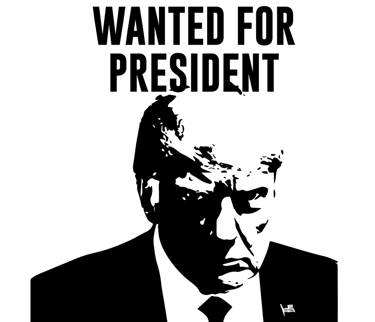 WANTED FOR PRESIDENT <a href="/realDonaldTrump/">Donald J. Trump</a> #TrumpMugShot