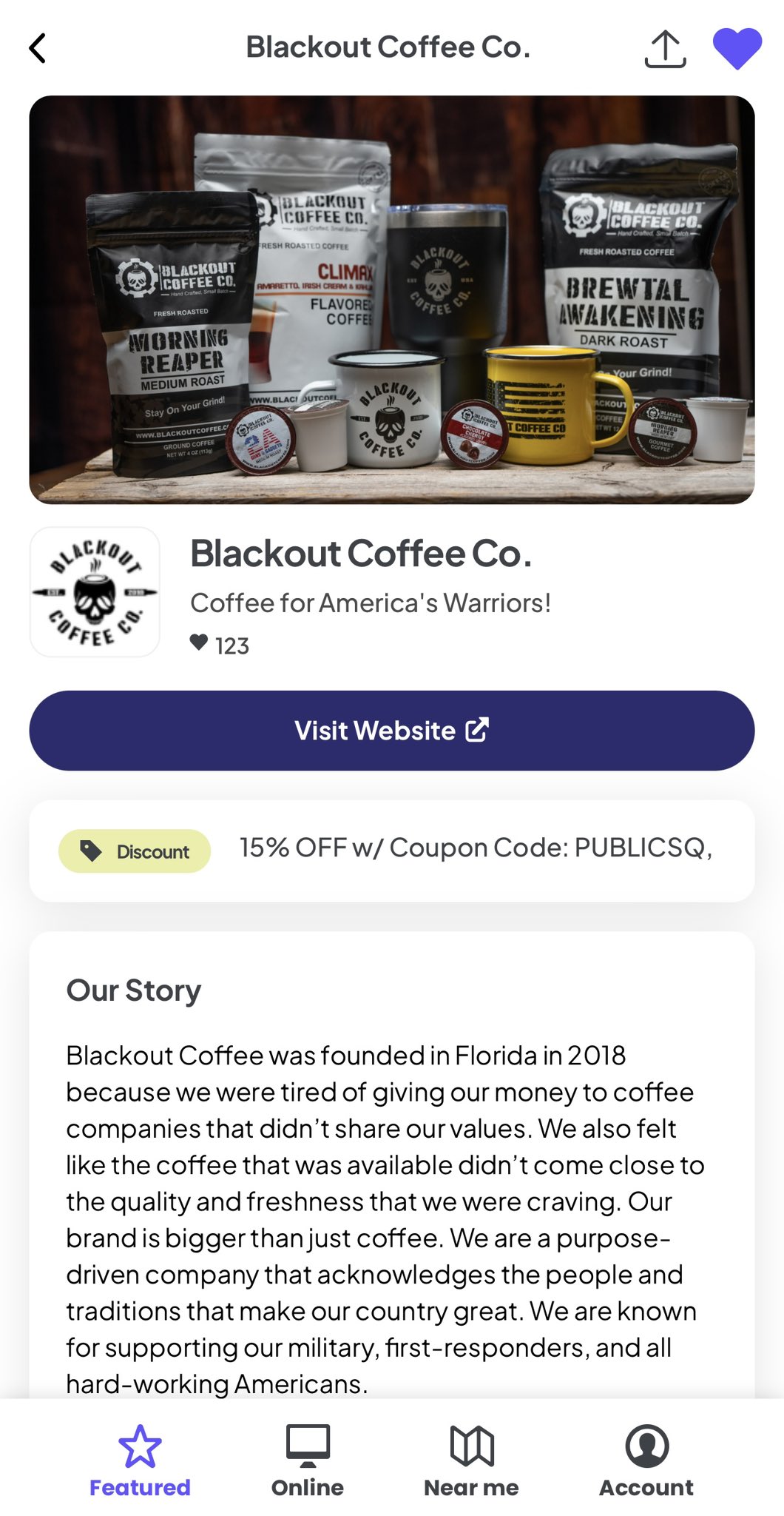 Blackout Coffee Co  Reviews on