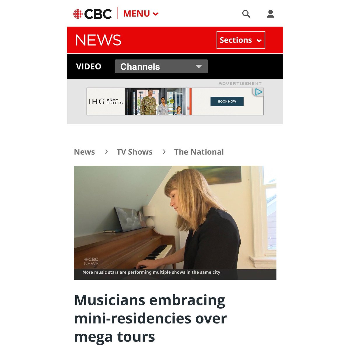 The Weather Station’s Toronto residency in December is on-sale now. Tamara spoke to @CBCNews about it. cbc.ca/player/play/22…