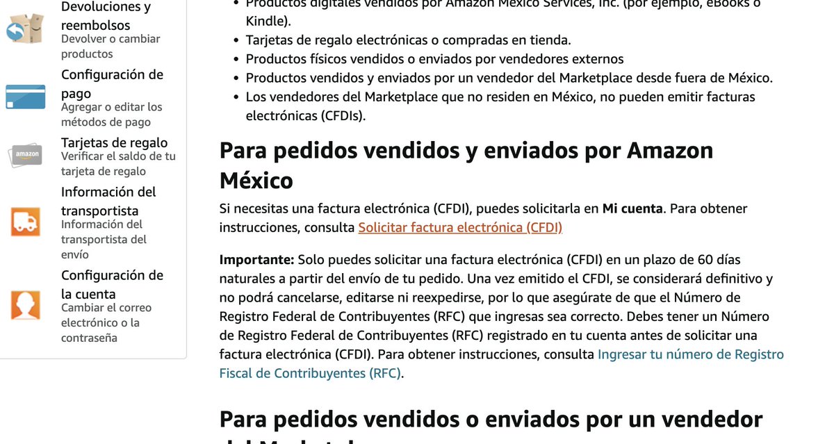 kamadanger's tweet photo. @AmazonHelp HOla Amazon, sigo sin poder facturar una compra de amazon méxico, los links para actualizar mis datos fiscales no me llevan a ningun sitio ME URGE MI FACTURA! https://t.co/CUnTOa8dSw