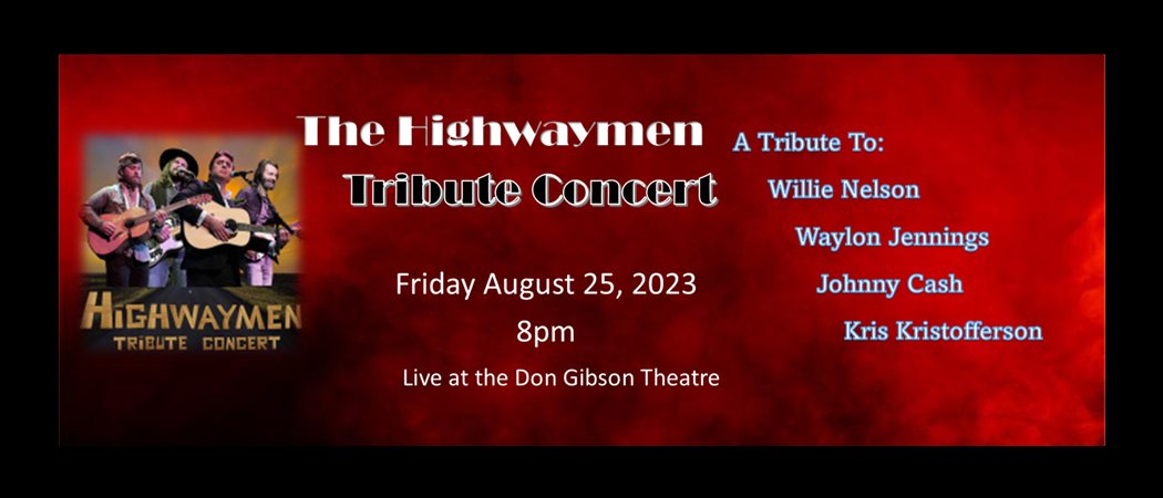 TheDonGibson's tweet photo. Tonight Aug. 25 LIVE at the Don Gibson Theatre, The Highwaymen Show. A tribute to Johnny Cash, Waylon Jennings, Willie Nelson and Kris Kristofferson. Call us at 704-487-8114 for tickets. or go to https://t.co/Ia7L9dCpWH https://t.co/YIG6uuJCZg
