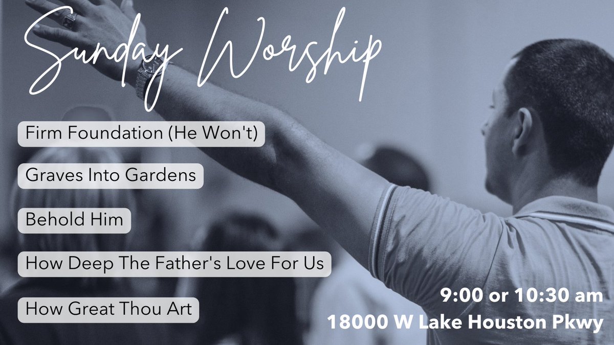 Sunday is our favorite day because it's the day we get to gather and worship our Savior as one. Invite someone to join us this week!