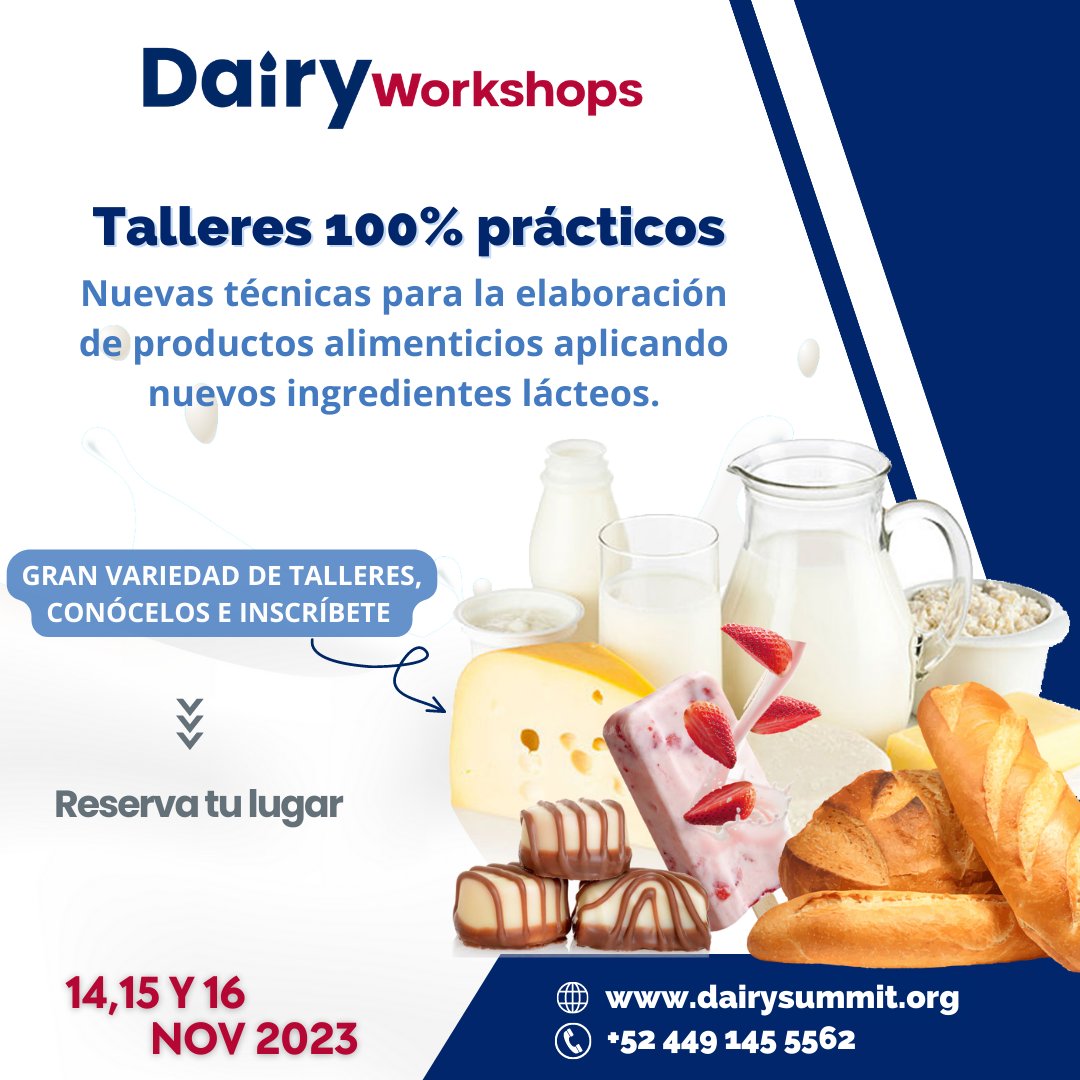 Incalec's tweet photo. INCALEC invita a todo el sector alimentario,  al programa de capacitación y valor agregado con ingredientes lácteos más completo en todo el país. ( + de 30 actividades) Talleres 100 % prácticos con costo y gratuitos. 
Información:
informes@incalec.org y WhatsApp +52 449 806 6676 https://t.co/VHHa9CtkFn