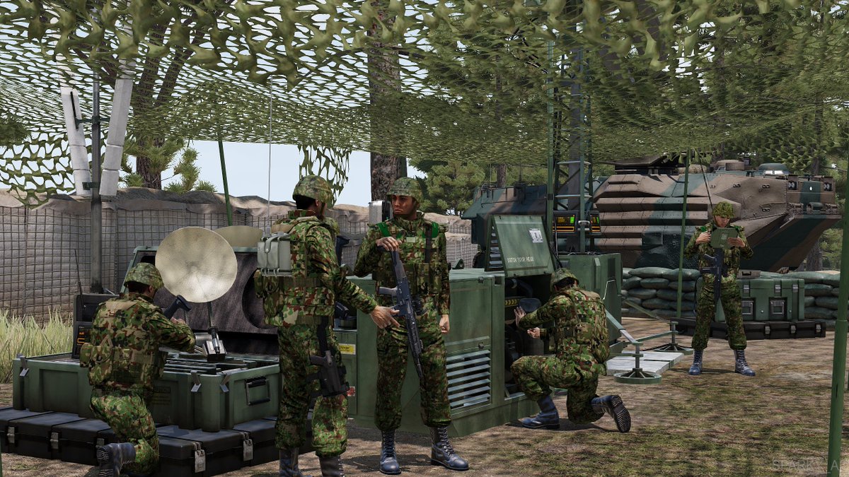 'Relay'

Members from the JGSDF's Amphibious Rapid Deployment Brigade train with their new communications equipment.

#Arma3 #ArmaArtists