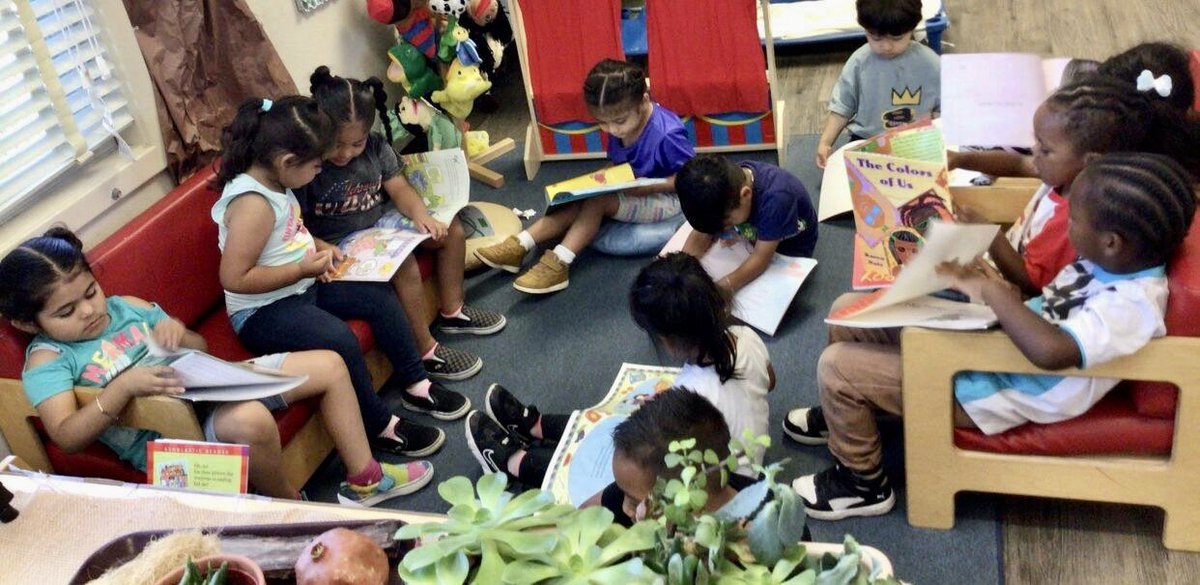 The literacy experiences that children have at preschool form powerful brain connections. Exposure to literacy at a young age leads to improved linguistic skills, richer vocabulary, improved grammar, better spelling &amp; more precise oral communication. <a href="/LASchoolsNorth/">LAUSD Region North</a> <a href="/earlyed_la/">EarlyedLA</a>