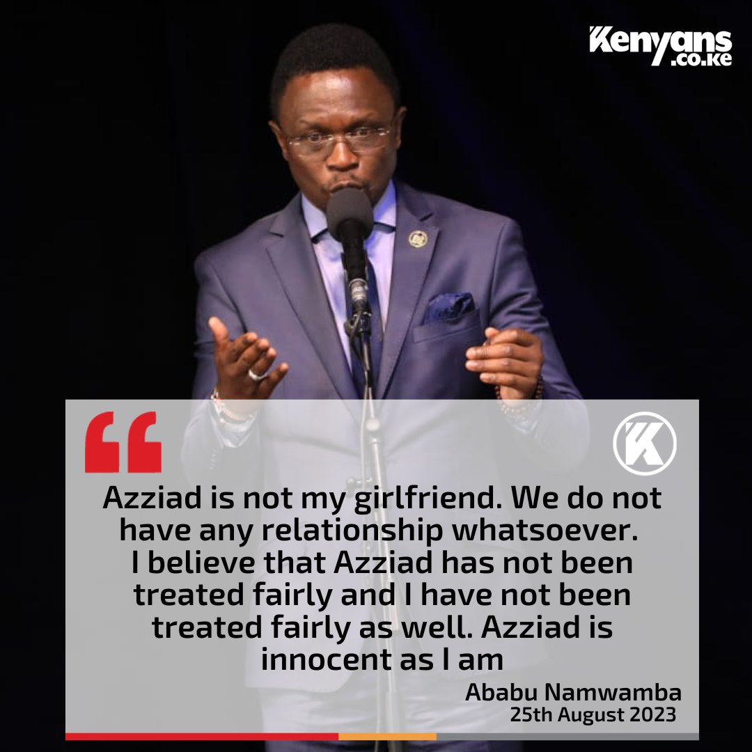 CS Ababu Namwamba refutes reports of being in a relationship with Azziad