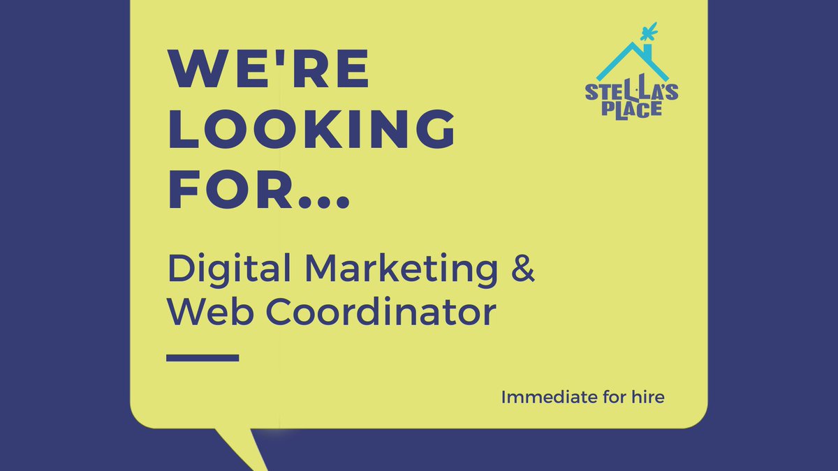 stellasplaceca's tweet photo. We're #hiring! We're looking for a Digital Marketing &amp; Web Coordinator to join our team! This position is immediate for hire. Apply now: https://t.co/e0K07IHIYS https://t.co/YEbTOCY3dB