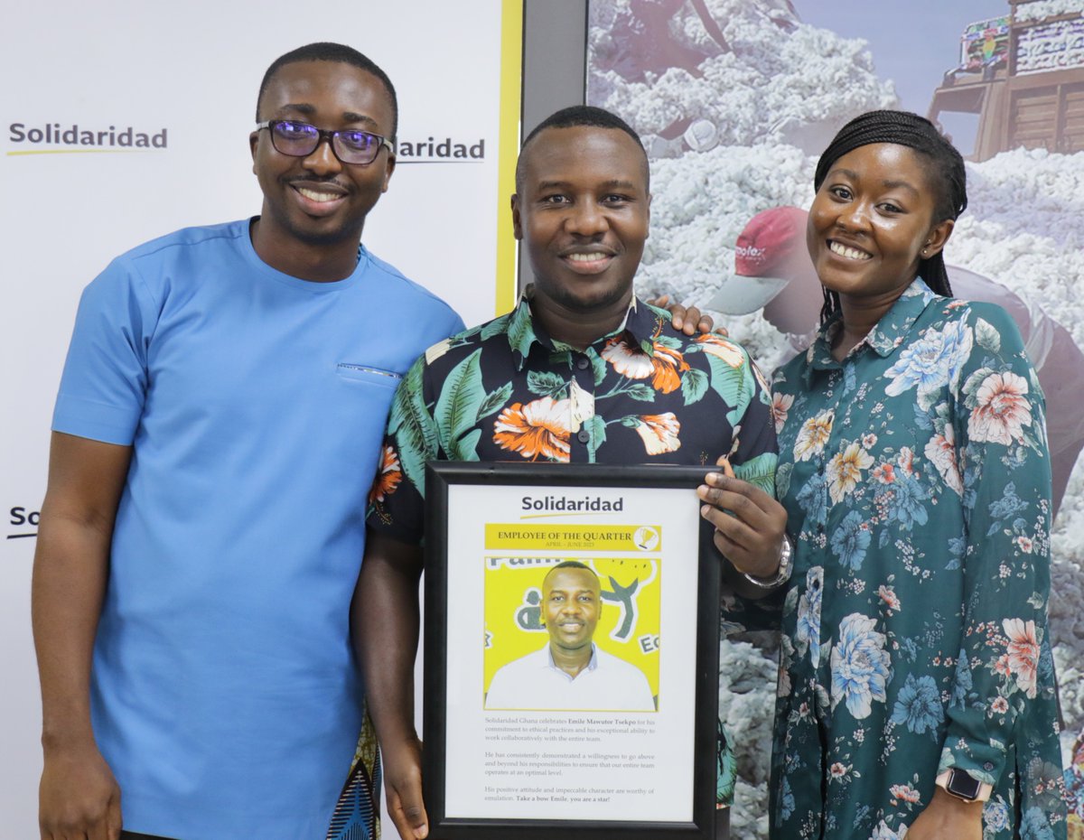 Introducing our exceptional Employee of the Quarter (April-June 2023), Emile Mawutor Tsekpo! 

Join us in celebrating his commitment to ethical practices and dedication to teamwork. 

Congratulations Emile!

#TeamworkMakesTheDreamWork
#EmployeeOfTheQuarter
