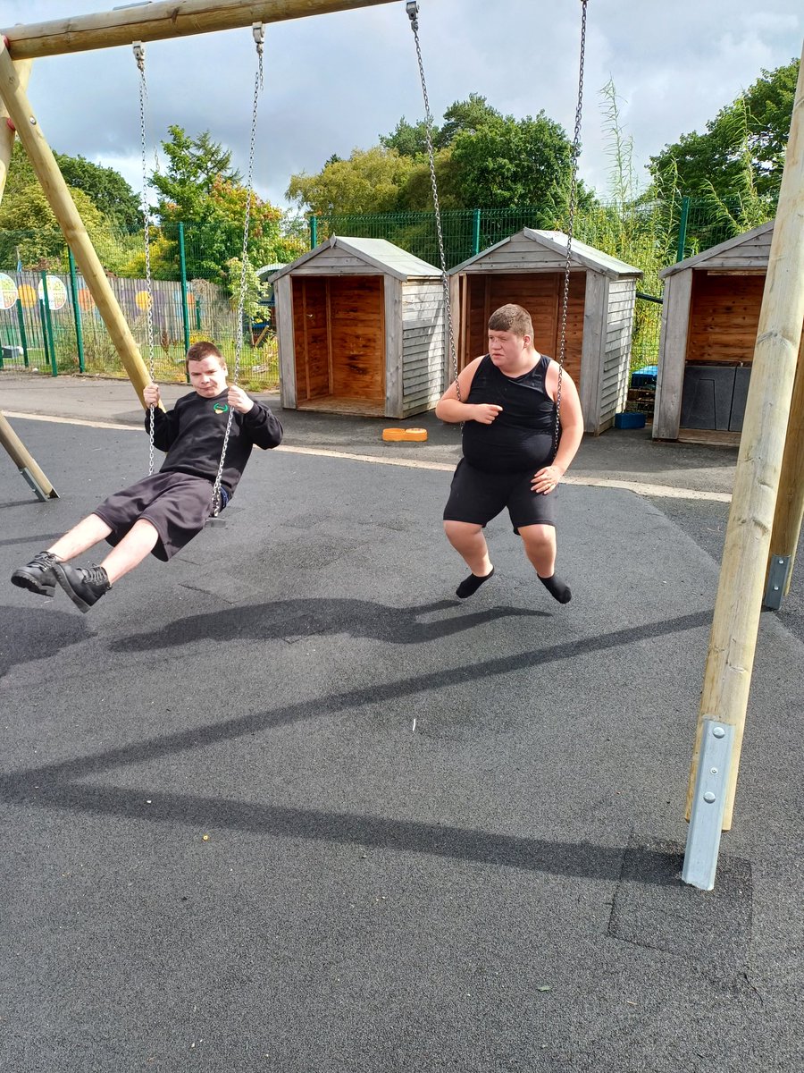 Michelles class had some fun in the playground whilst the sun came out today.