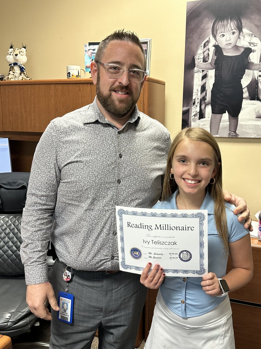 WOW we already have some Reading Millionaires.  2 of our Bobcats joined the Reading Millionaires club by already reading 1,000,000 words this school year!! <a href="/OCPSnews/">ocpsnews</a> <a href="/DBrancato22/">Danielle Brancato</a> <a href="/DrRahim_Jones/">Dr. Rahim Jones</a> <a href="/BaldwinPk_OCPS/">Baldwin Park Elementary</a>