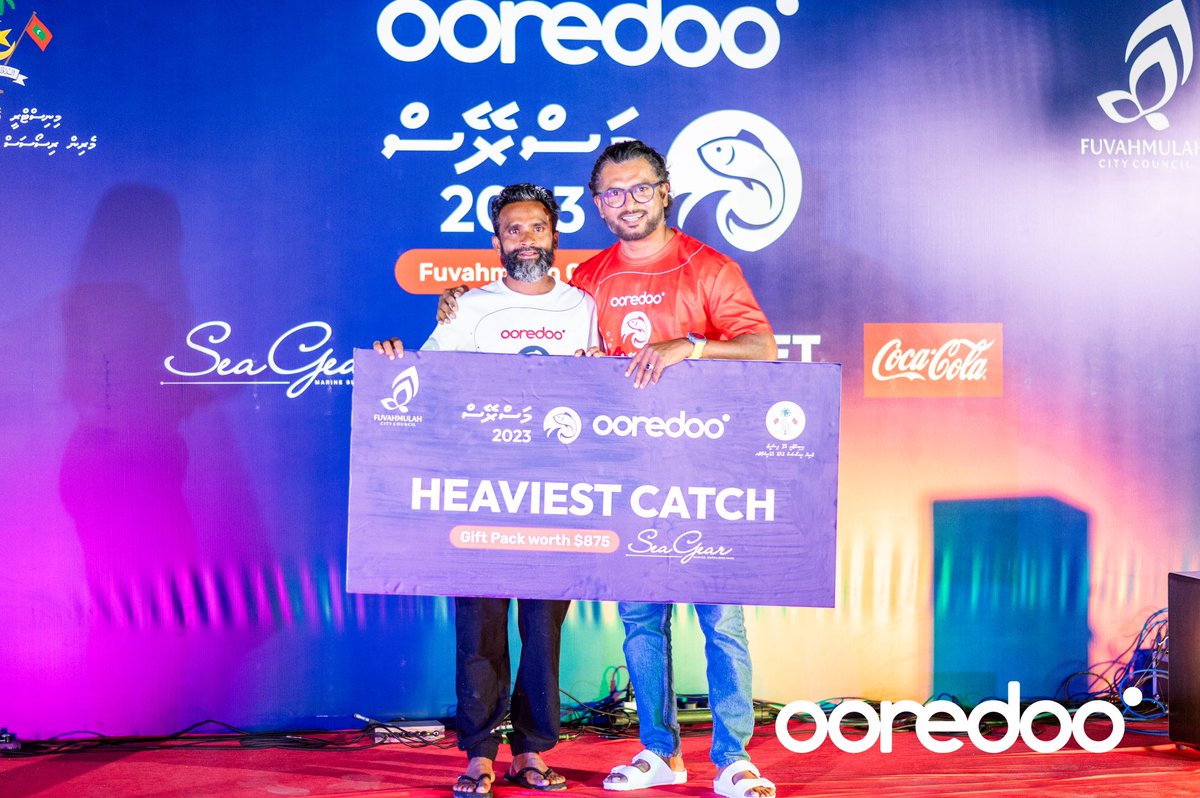 Results are in! A very special shout out to Abdulla Ibrahim from #TeamReefRaiders taking the Best Fisherman title and the fisherman with the Heaviest Catch! Abdulla, caught total 17 fishes out of which the Heaviest Catch is an 8.05kg Ruby! 

Many congratulations for this great