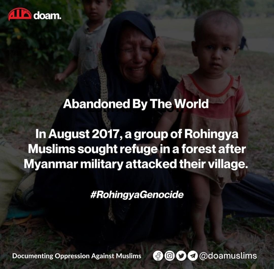 We all remember when this was happening and how the world just ignored it. Especially the Muslim countries.

#RohingyaGenocide